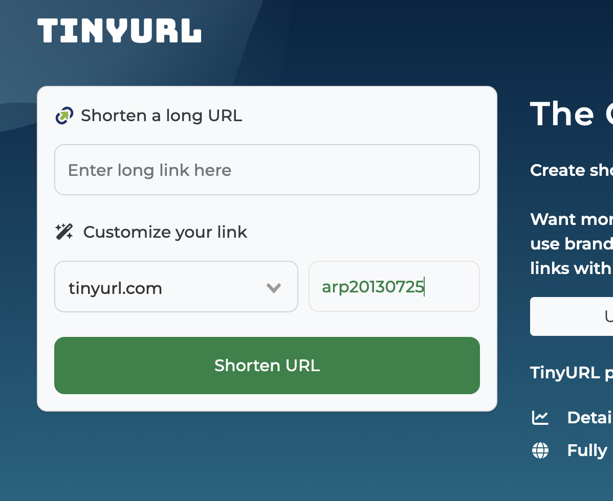 tinyurl preparation